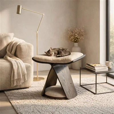 Paturile pentru pisici din bambus sunt durabile și frumoase